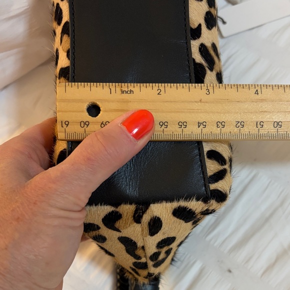 Chico's Leopard Print mini bag in Black and Tan - Picture 5 of 8